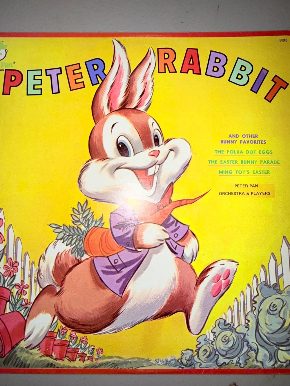 Peter Rabbit Vinyl Record with Sleeve